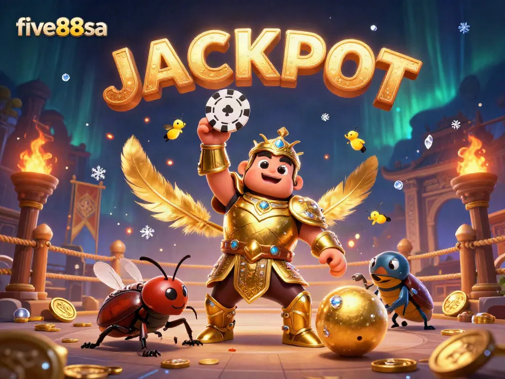Engage with five88sa's thrilling gambling scene featuring animated characters and casino elements.