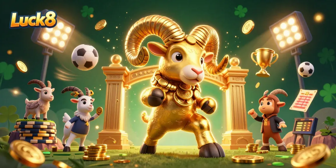 Engage with Luck8's exhilarating betting scene featuring sports and golden icons.