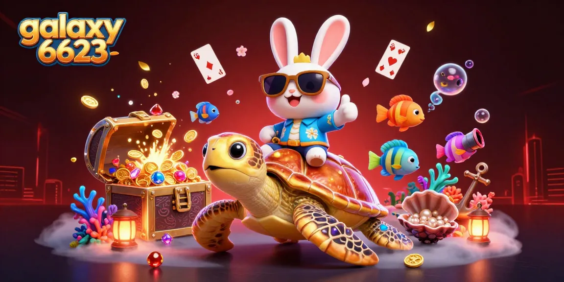 Experience excitement at galaxy 6623 with this captivating underwater casino scene featuring lively characters.