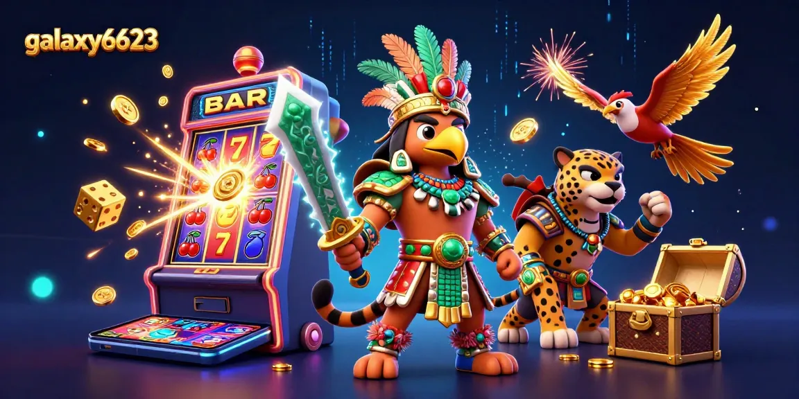 Experience the thrill of galaxy6623 with vibrant slot machine action and dynamic casino elements.